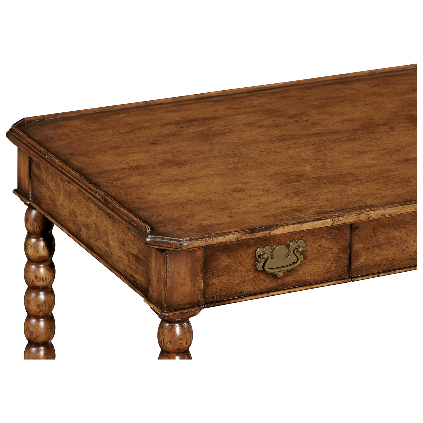 Bobbin turned walnut dressing table