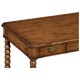 Bobbin turned walnut dressing table