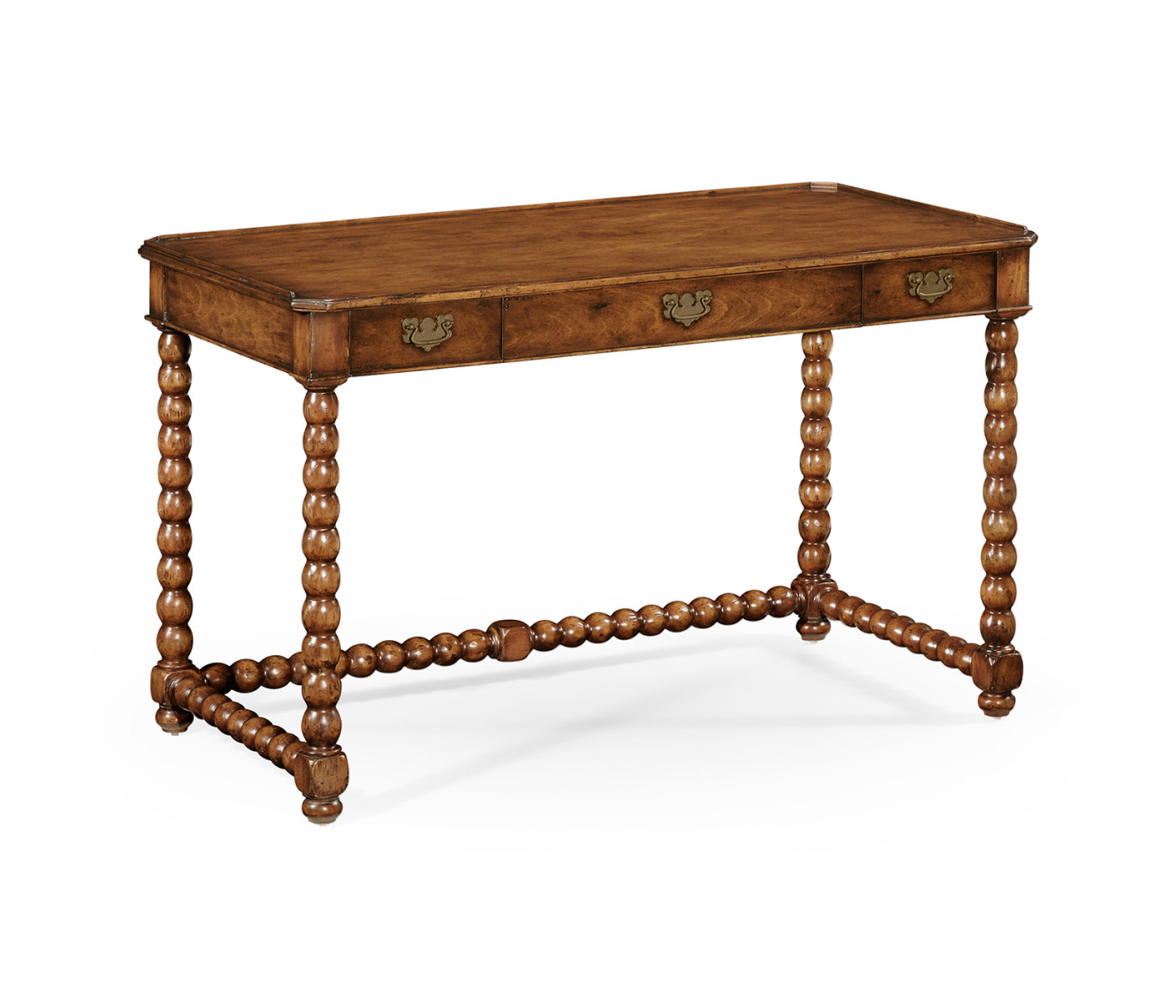 Bobbin turned walnut dressing table