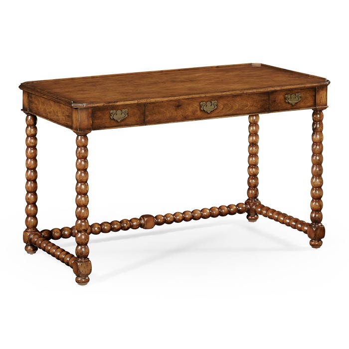 Bobbin turned walnut dressing table