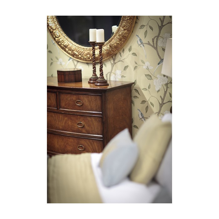 Large circular gilded mirror
