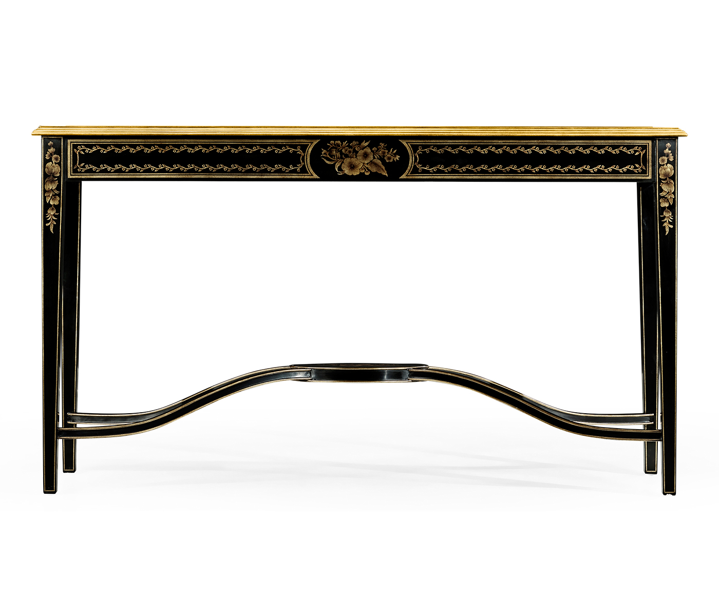 Black & églomisé console