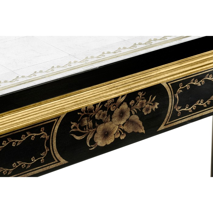 Black & églomisé console