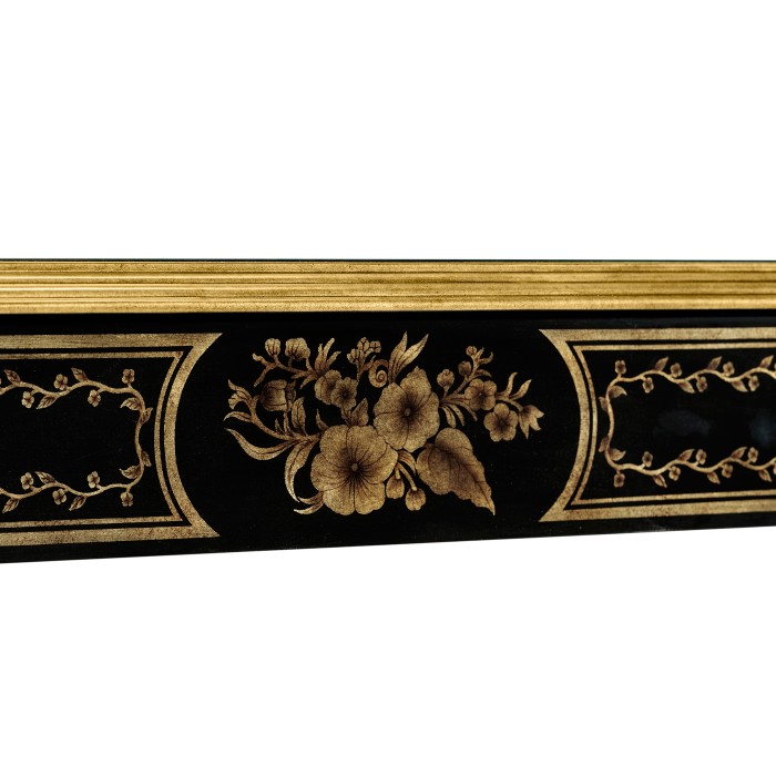 Black & églomisé console