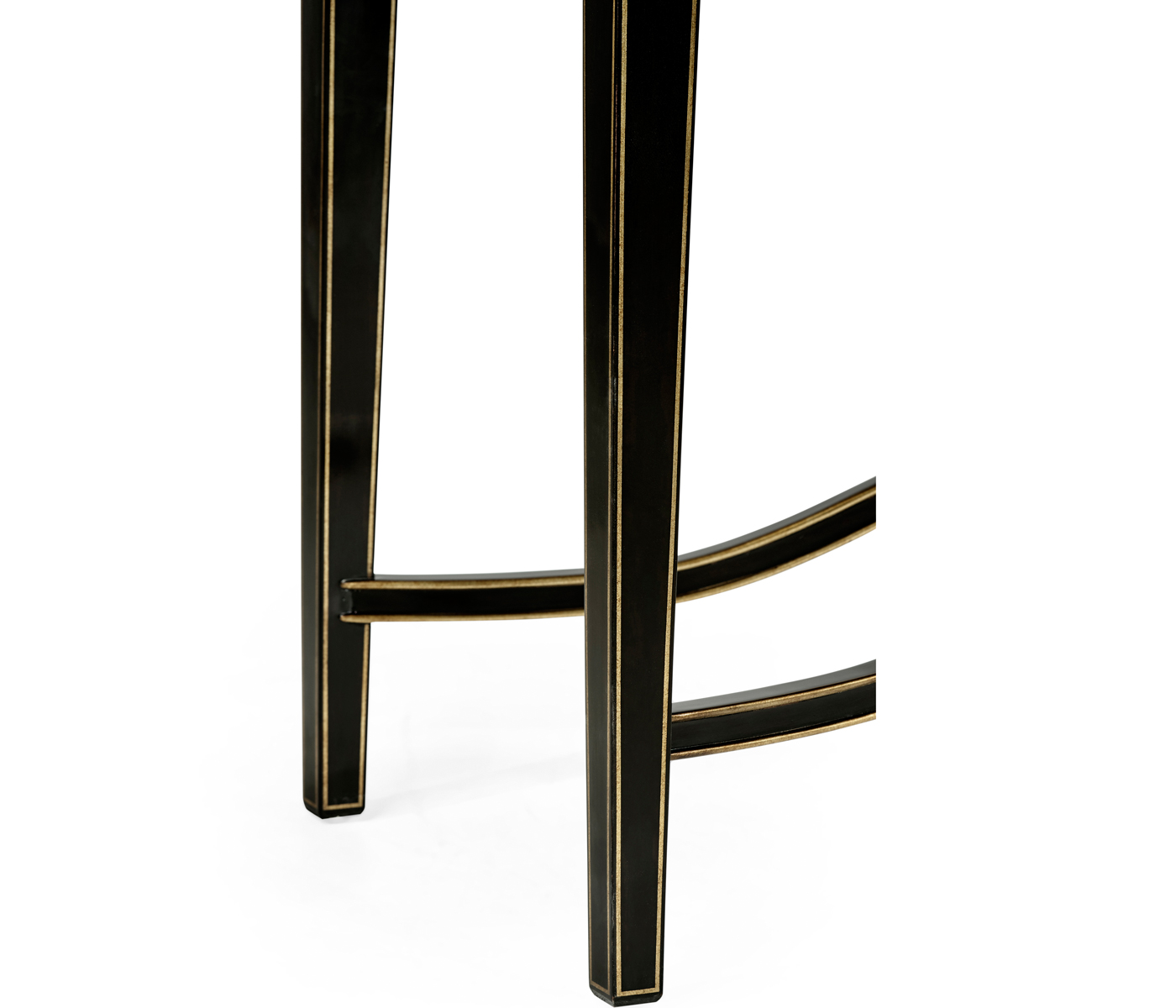 Black & églomisé console