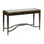 Black & églomisé console