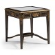 Black & Églomisé Square Side Table