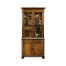 Serpentine Walnut China Cabinet