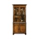 Serpentine Walnut China Cabinet