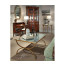 Serpentine Mahogany China Cabinet