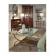Serpentine Mahogany China Cabinet