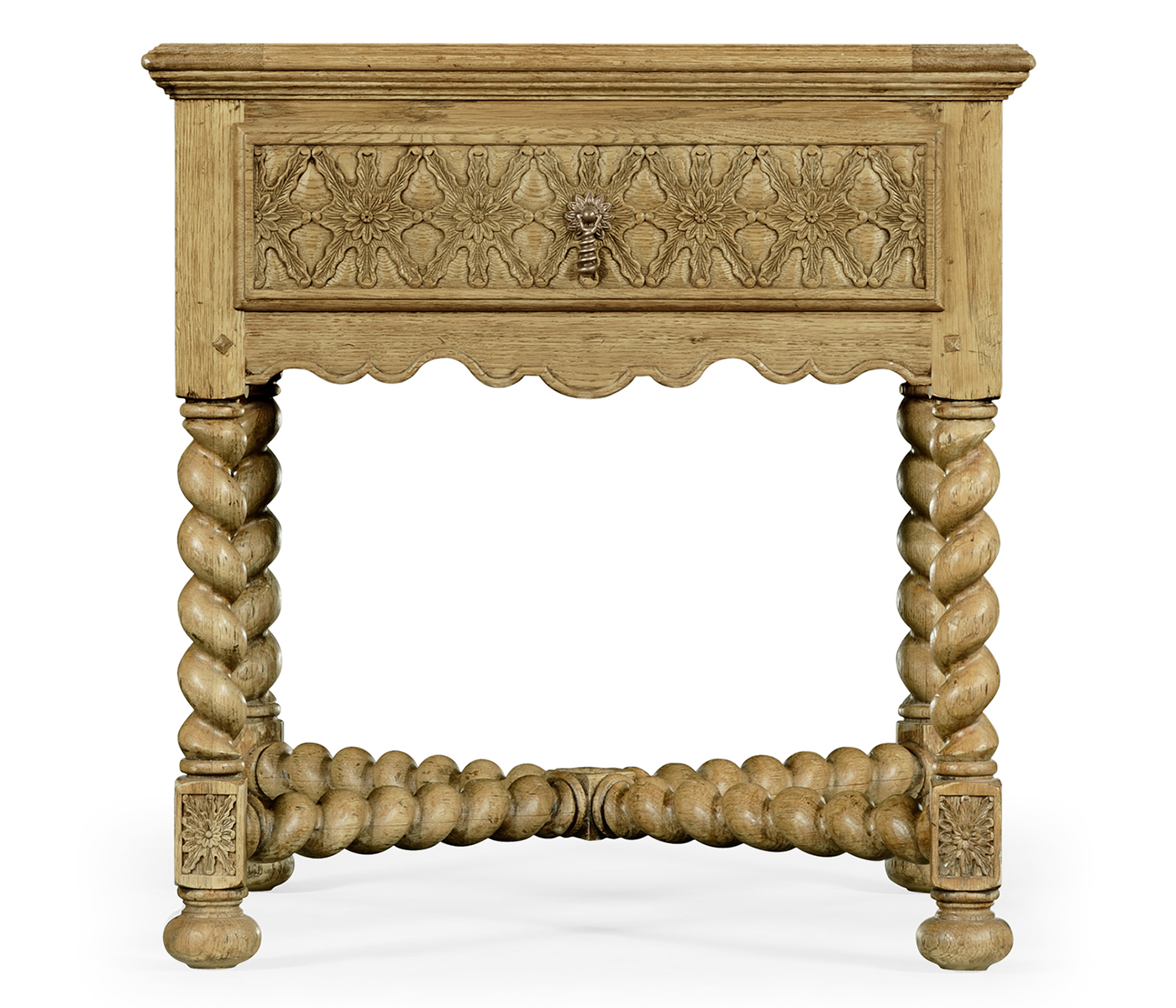 Natural Oak Square Side Table