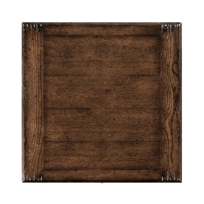 Dark Oak Square Side Table
