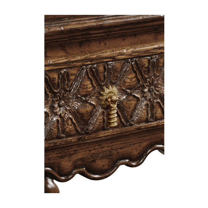 Dark Oak Square Side Table