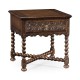 Dark Oak Square Side Table