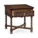Dark Oak Square Side Table