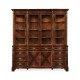 Serpentine Architrave Mahogany China Cabinet