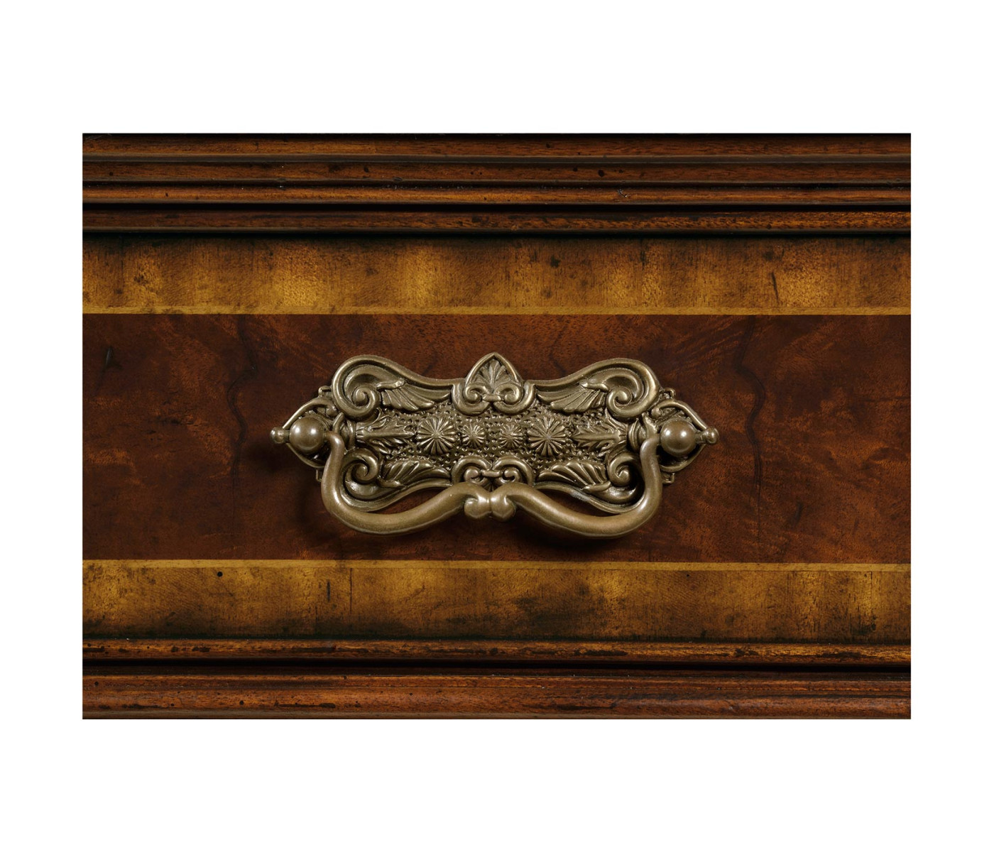 Serpentine Architrave Mahogany China Cabinet