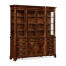 Serpentine Architrave Mahogany China Cabinet