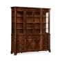 Serpentine Architrave Mahogany China Cabinet