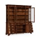 Serpentine Architrave Mahogany China Cabinet