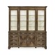 Serpentine Architrave Bleached Mahogany China Cabinet