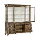 Serpentine Architrave Bleached Mahogany China Cabinet