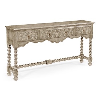 Large Grey Oak Console