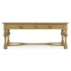 Natural Oak Chip Carved Rectangular Coffee Table