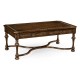 Chip Carved Dark Oak Rectangular Coffee Table