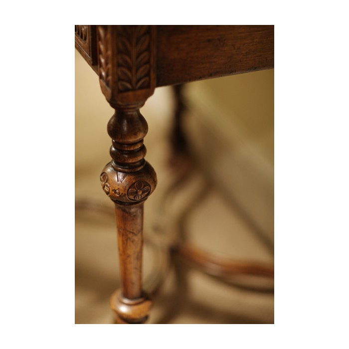 Chip Carved Dark Oak Rectangular Coffee Table