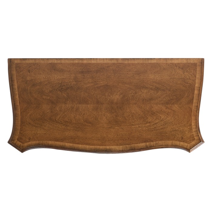 Serpentine Two Door Walnut Cabinet