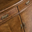 Serpentine Two Door Walnut Cabinet