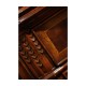 Serpentine Two Door Mahogany Cabinet