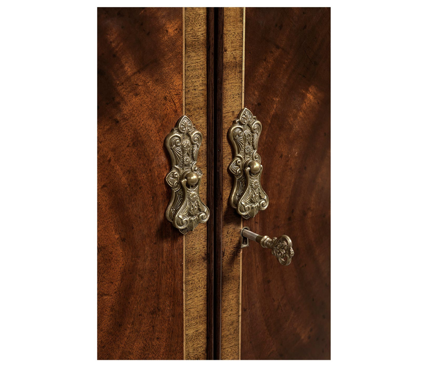 Mahogany Double Serpentine Sideboard