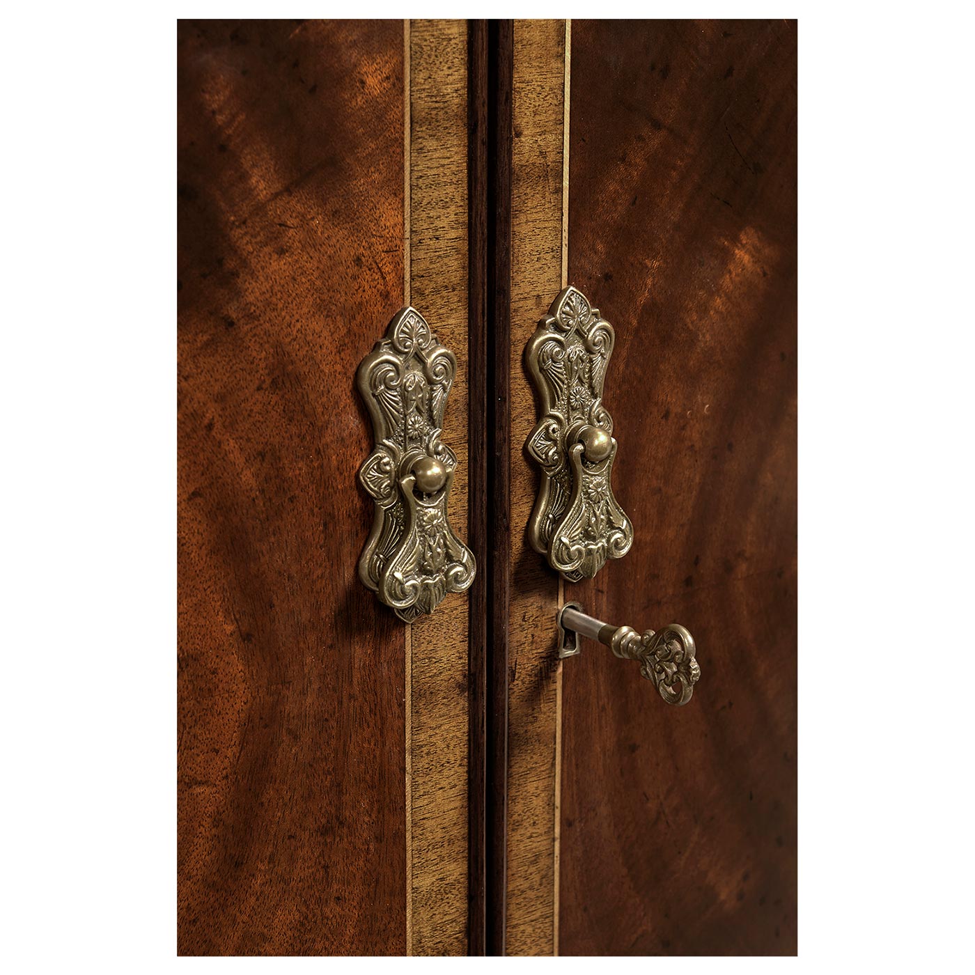 Mahogany Double Serpentine Sideboard