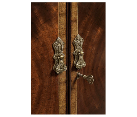 Mahogany Double Serpentine Sideboard