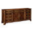 Mahogany Double Serpentine Sideboard