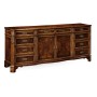 Mahogany Double Serpentine Sideboard