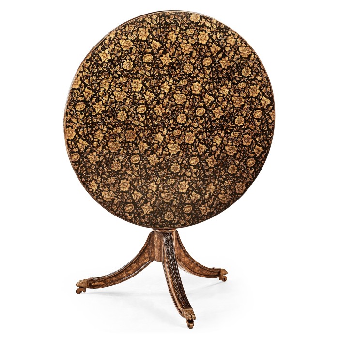 Penwork Style Table (Black)