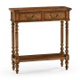 Small Narrow Walnut Console Table