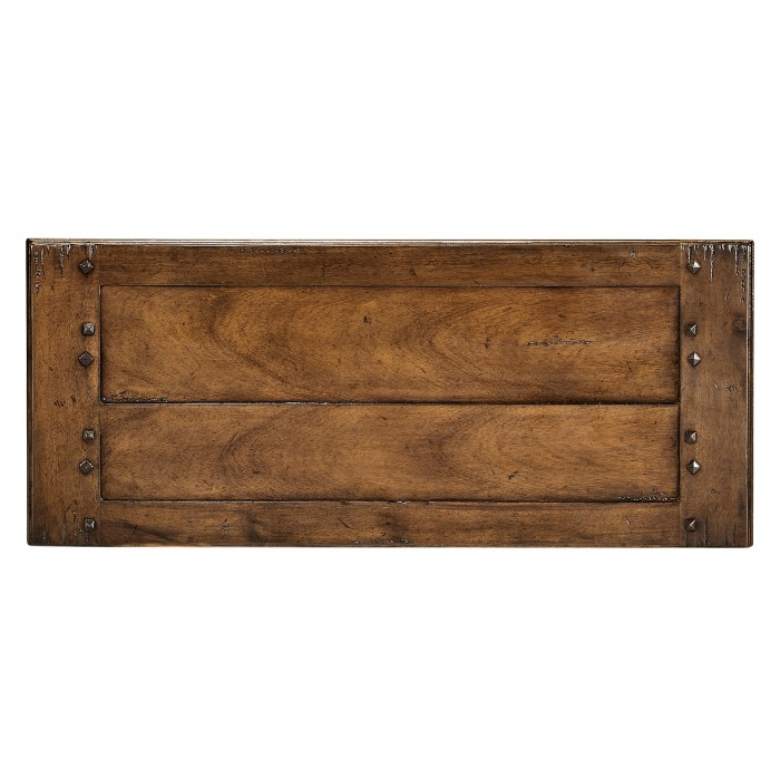 Narrow Walnut Cabinet with Cupboard