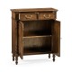 Narrow Walnut Cabinet with Cupboard