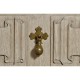 Elizabethan Style Grey Oak TV Cabinet