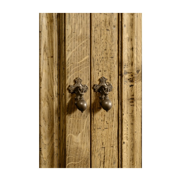 Elizabethan Style Natural Oak TV Cabinet