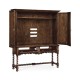 Elizabethan Style Dark Oak TV Cabinet