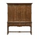Elizabethan Style Brown Oak TV Cabinet