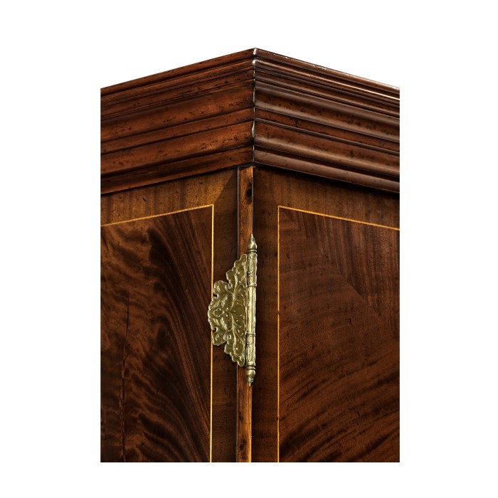 Mahogany Panelled Door TV Cabinet