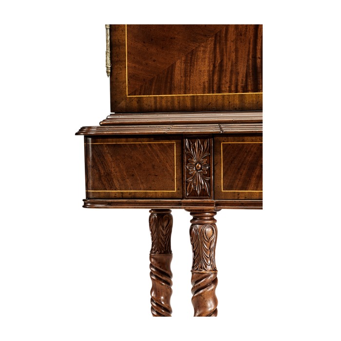 Mahogany Panelled Door TV Cabinet