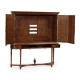 Mahogany Panelled Door TV Cabinet